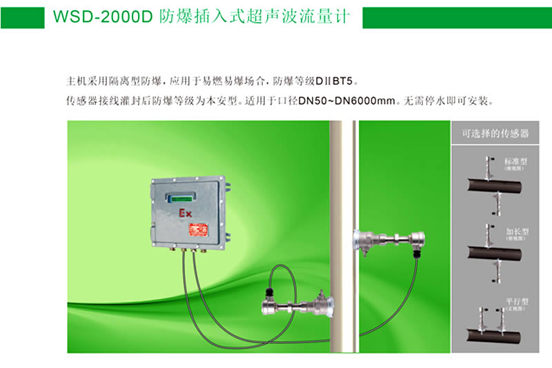 防爆插入式超声波流量计/能量表